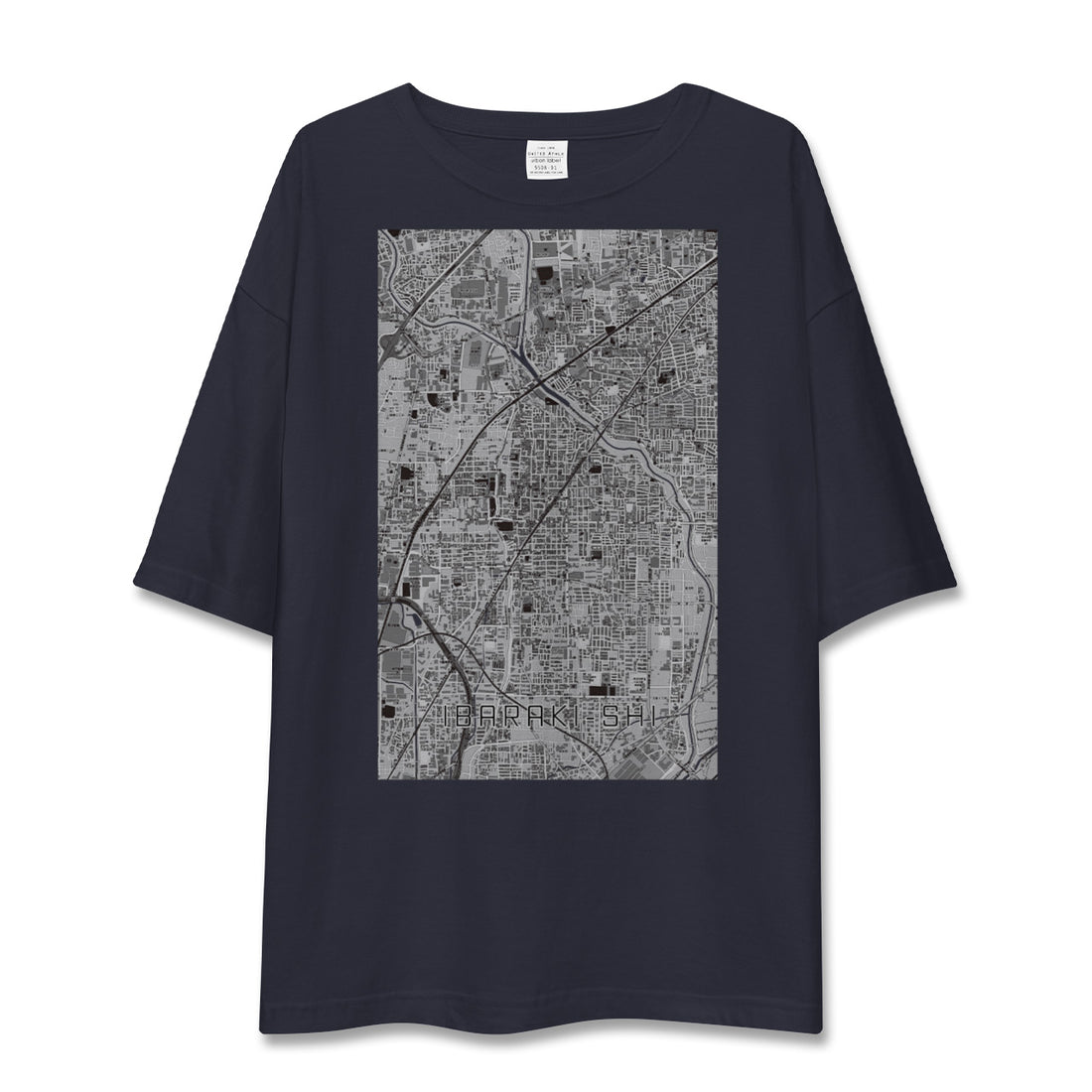 【茨木市(大阪府)】地図柄ビッグシルエットTシャツ