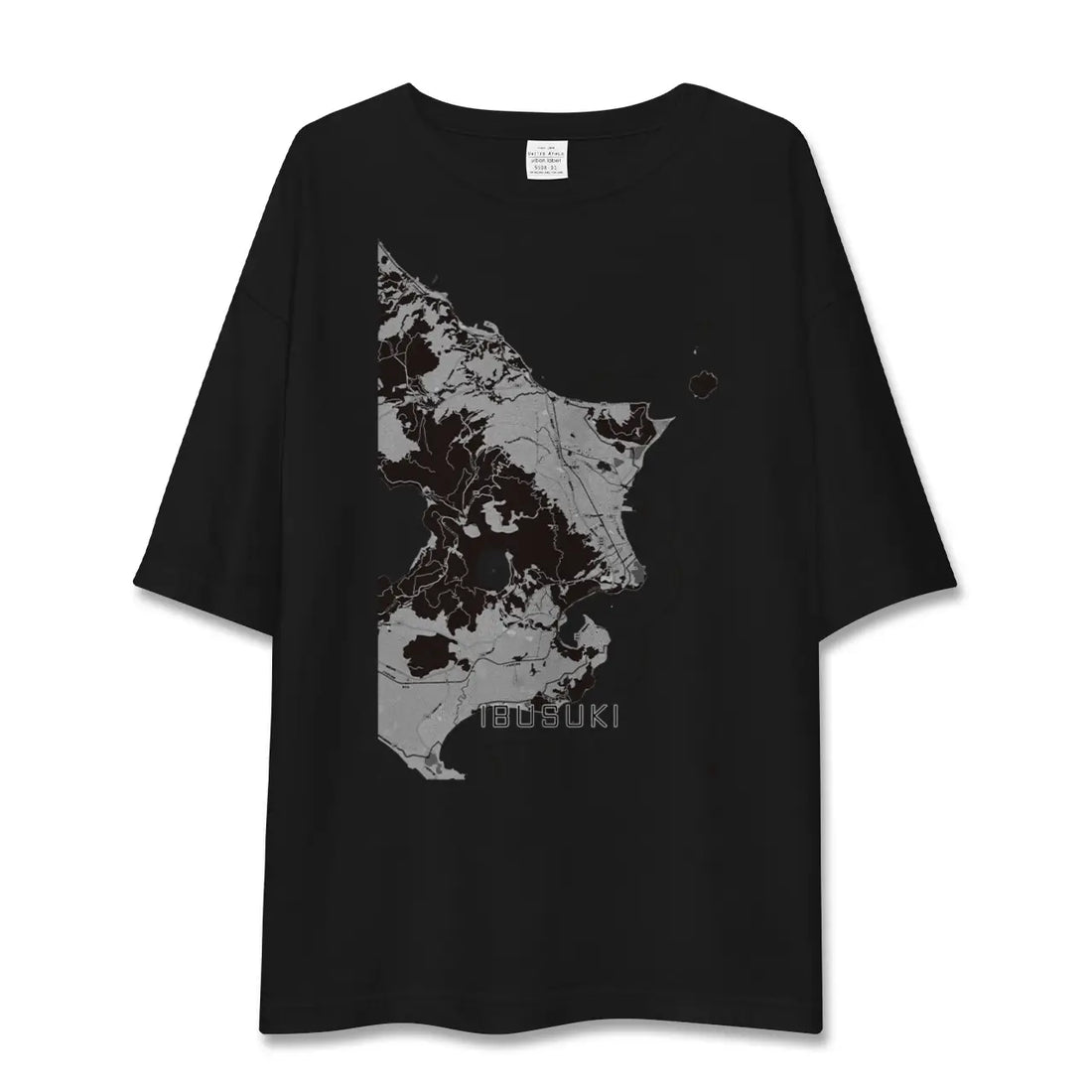 【指宿（鹿児島県）】地図柄ビッグシルエットTシャツ