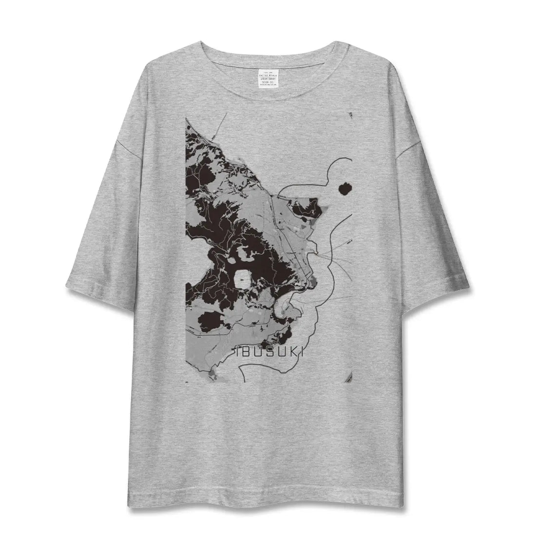 【指宿（鹿児島県）】地図柄ビッグシルエットTシャツ