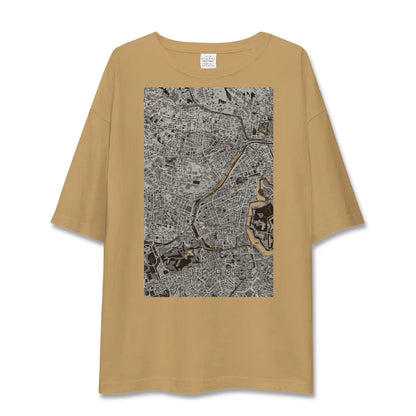 【市ケ谷（東京都）】地図柄ビッグシルエットTシャツ
