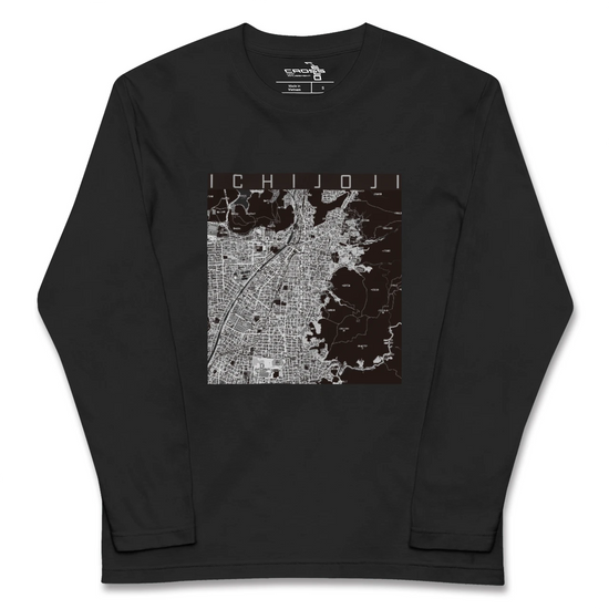 【一乗寺（京都府）】地図柄ロングスリーブTシャツ