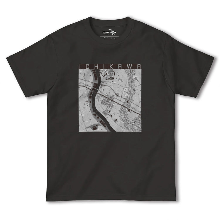 【市川（千葉県）】地図柄ヘビーウェイトTシャツ
