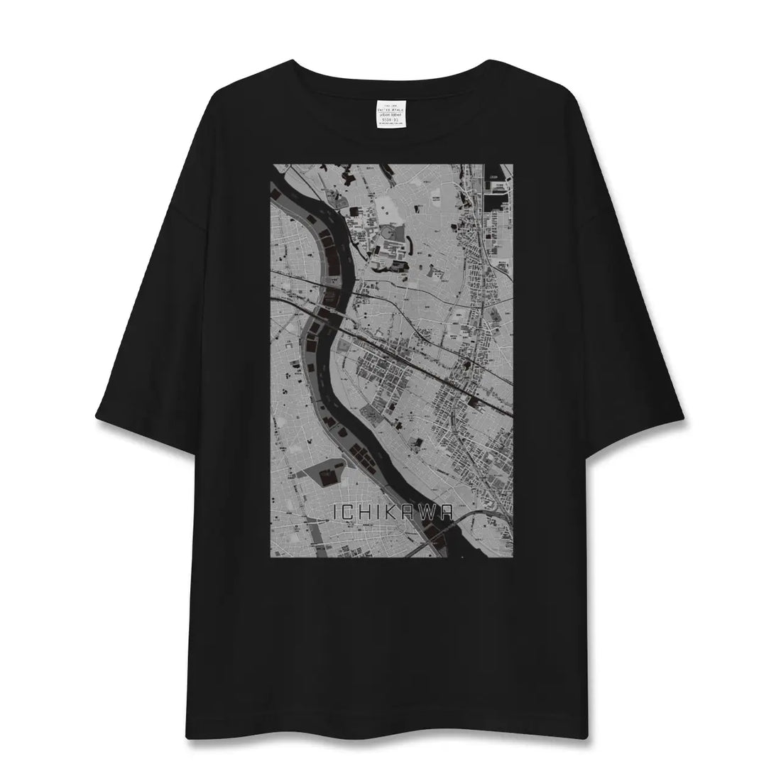 【市川（千葉県）】地図柄ビッグシルエットTシャツ