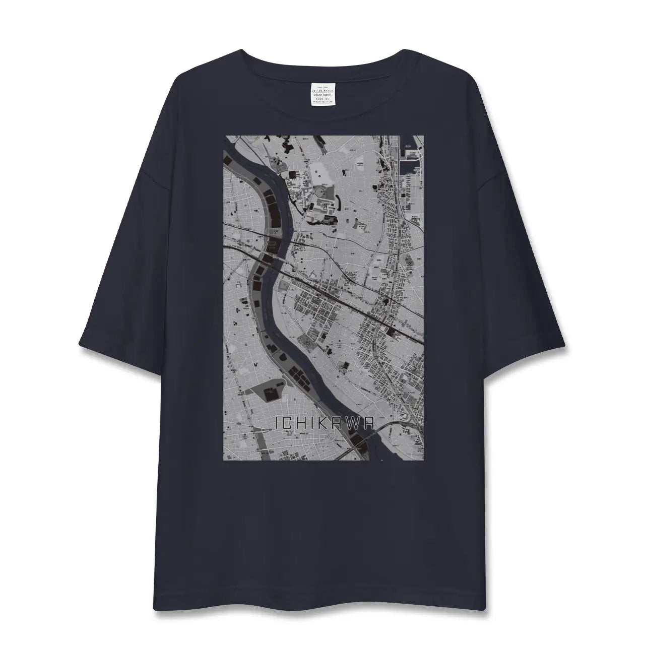 【市川（千葉県）】地図柄ビッグシルエットTシャツ