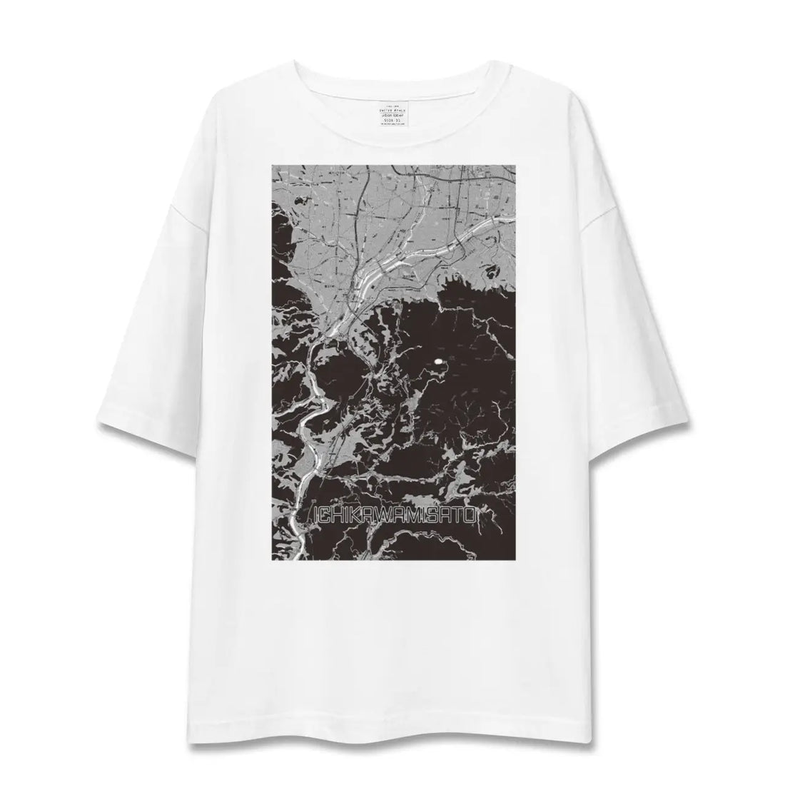 【市川三郷(山梨県)】地図柄ビッグシルエットTシャツ