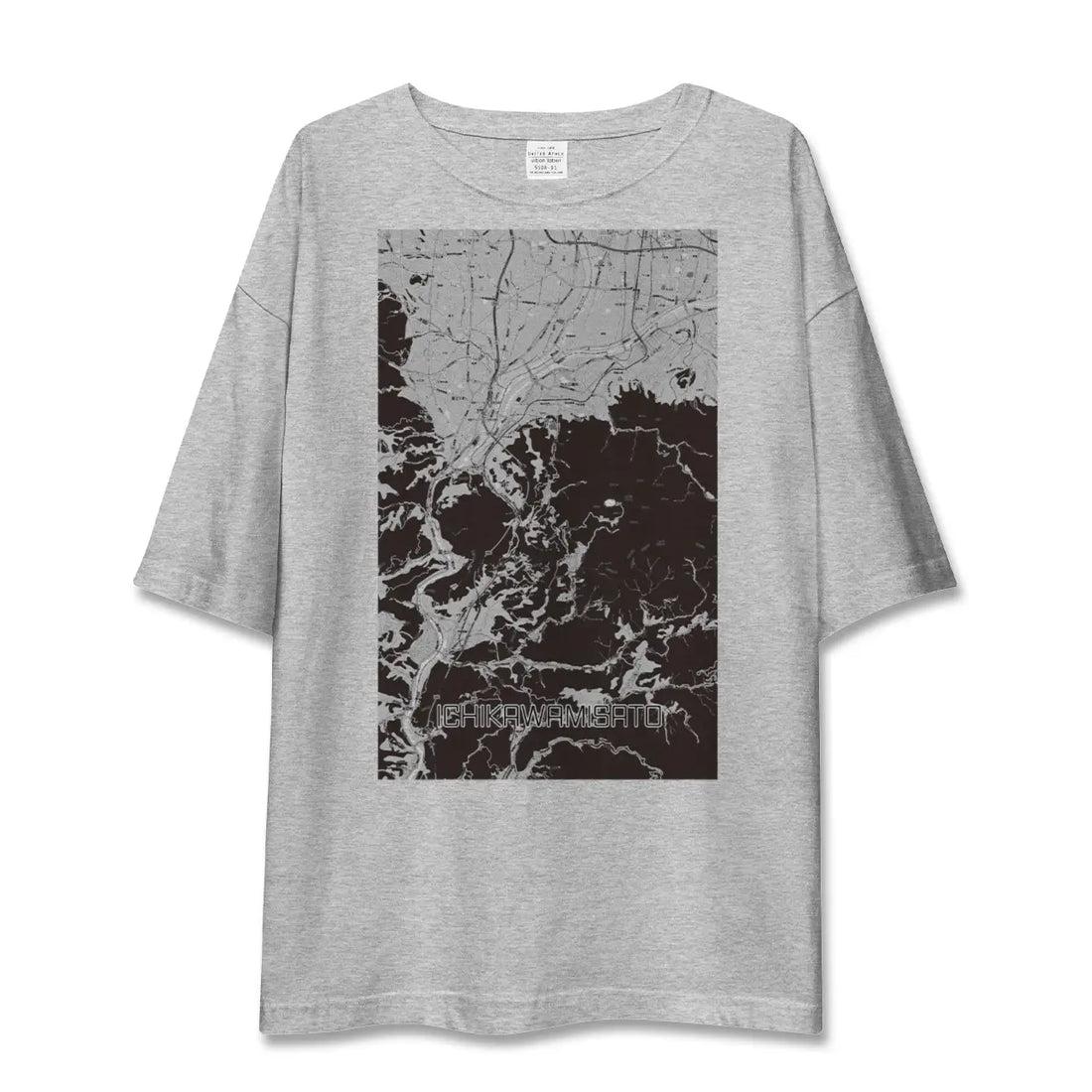【市川三郷（山梨県）】地図柄ビッグシルエットTシャツ