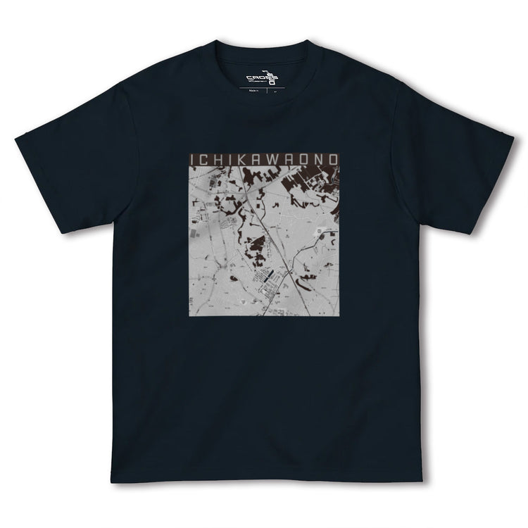 【市川大野（千葉県）】地図柄ヘビーウェイトTシャツ