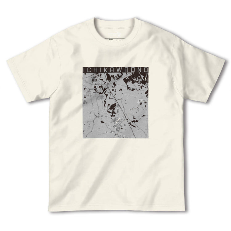 【市川大野（千葉県）】地図柄ヘビーウェイトTシャツ