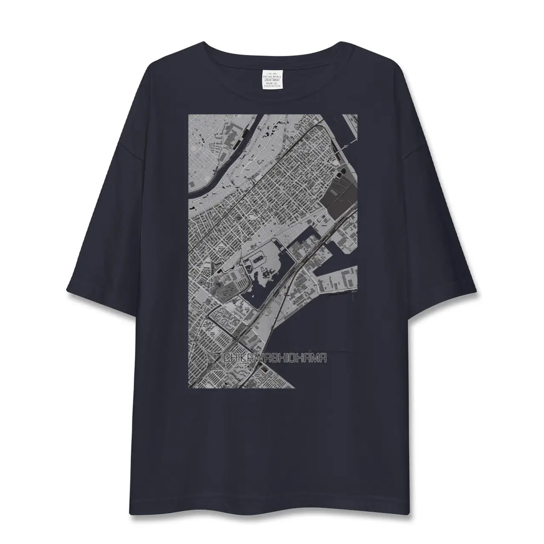 【市川塩浜（千葉県）】地図柄ビッグシルエットTシャツ
