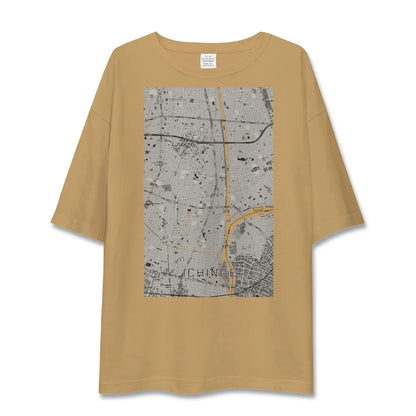 【一之江（東京都）】地図柄ビッグシルエットTシャツ