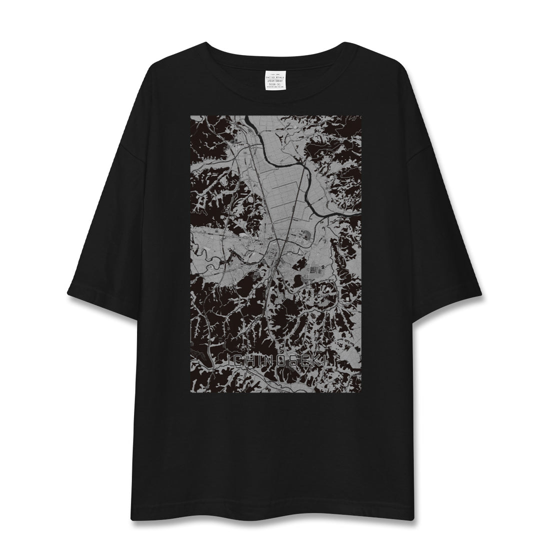 【一関(岩手県)】地図柄ビッグシルエットTシャツ