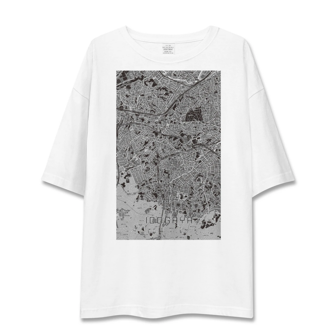 【井土ヶ谷(神奈川県)】地図柄ビッグシルエットTシャツ