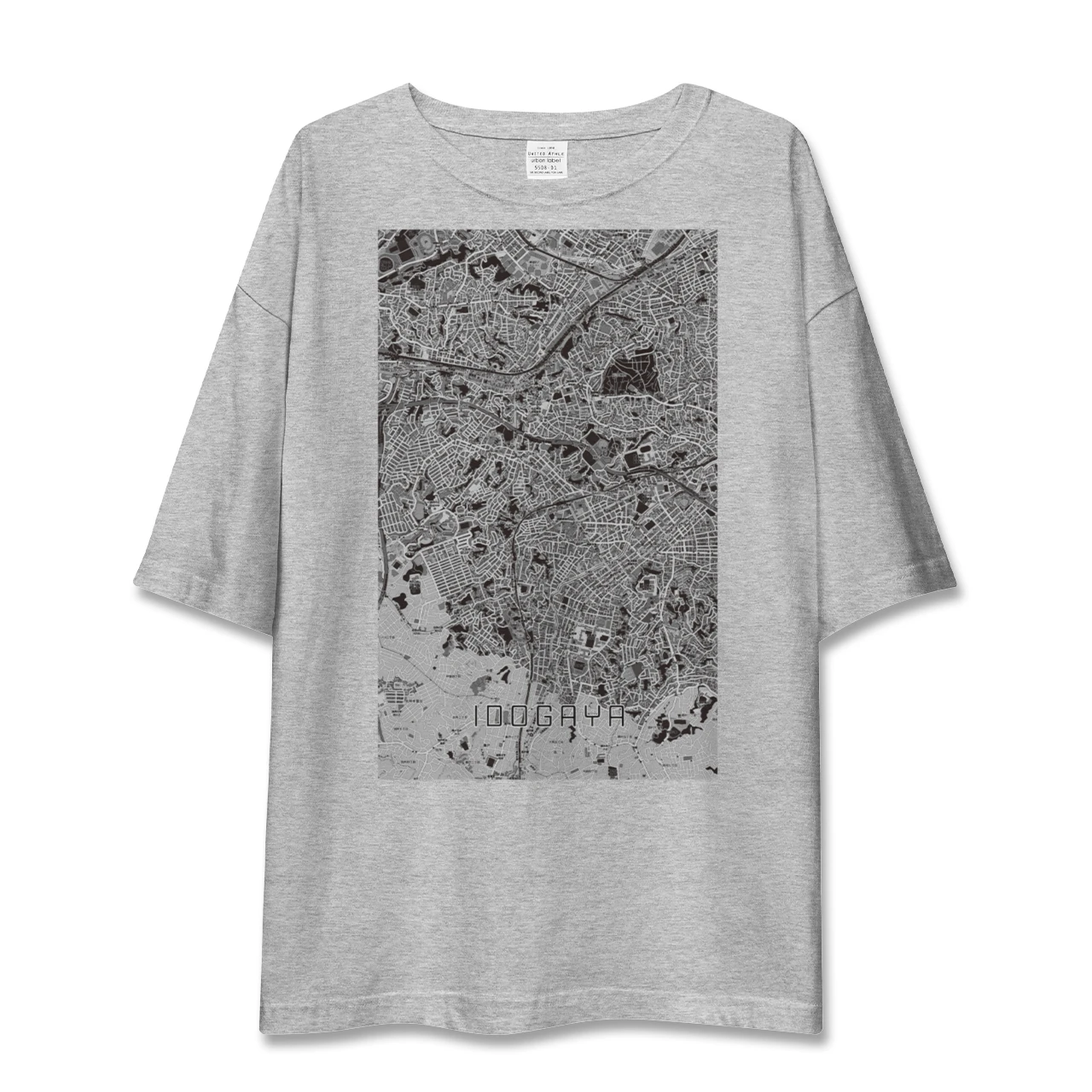 【井土ヶ谷（神奈川県）】地図柄ビッグシルエットTシャツ
