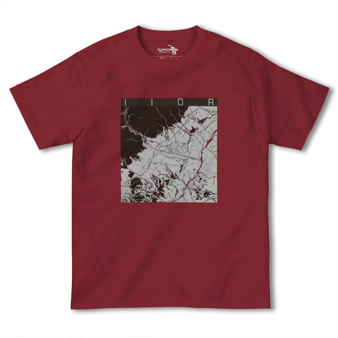 【飯田(長野県)】地図柄ヘビーウェイトTシャツ