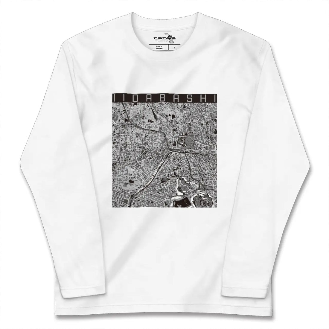 【飯田橋(東京都)】地図柄ロングスリーブTシャツ