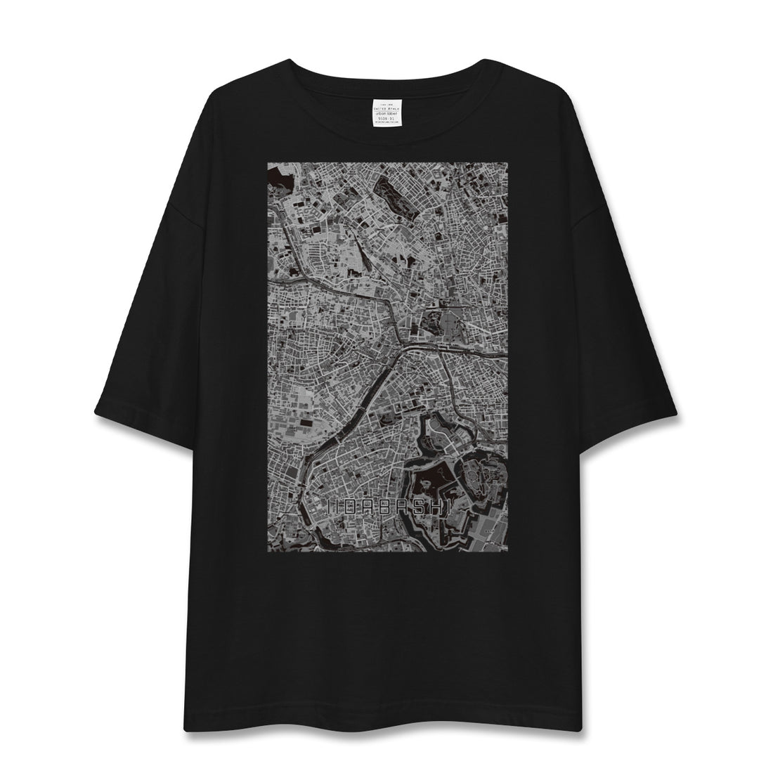 【飯田橋(東京都)】地図柄ビッグシルエットTシャツ