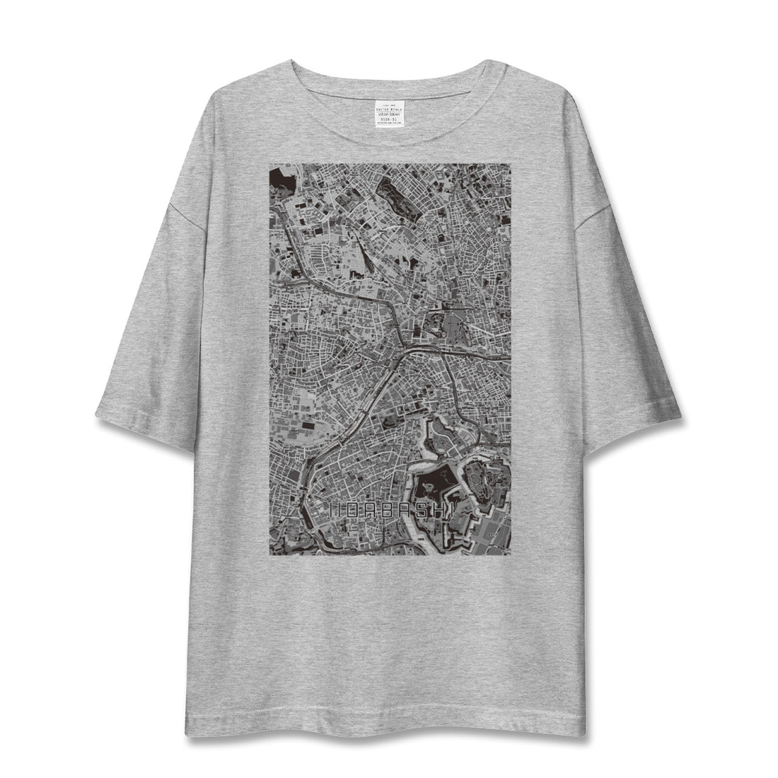 【飯田橋（東京都）】地図柄ビッグシルエットTシャツ