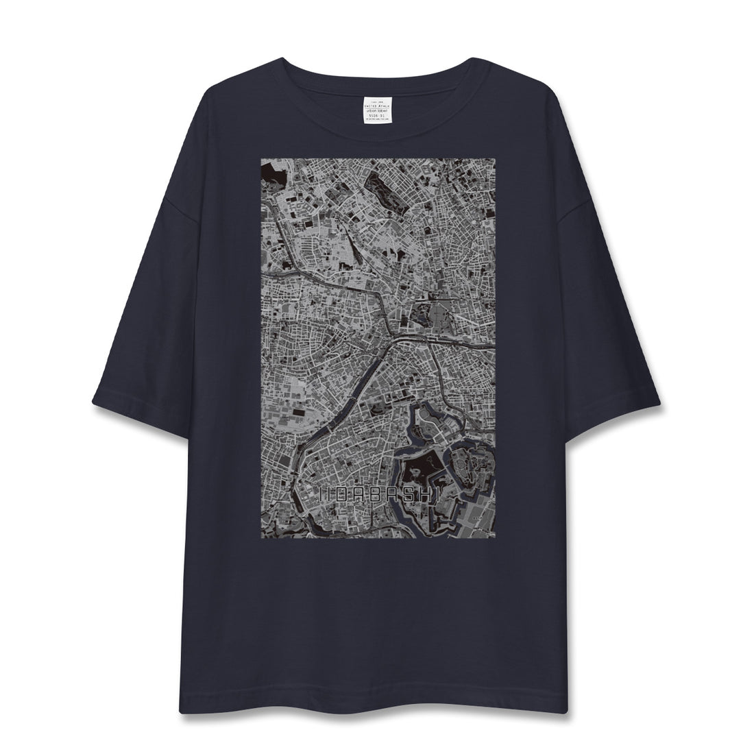 【飯田橋（東京都）】地図柄ビッグシルエットTシャツ