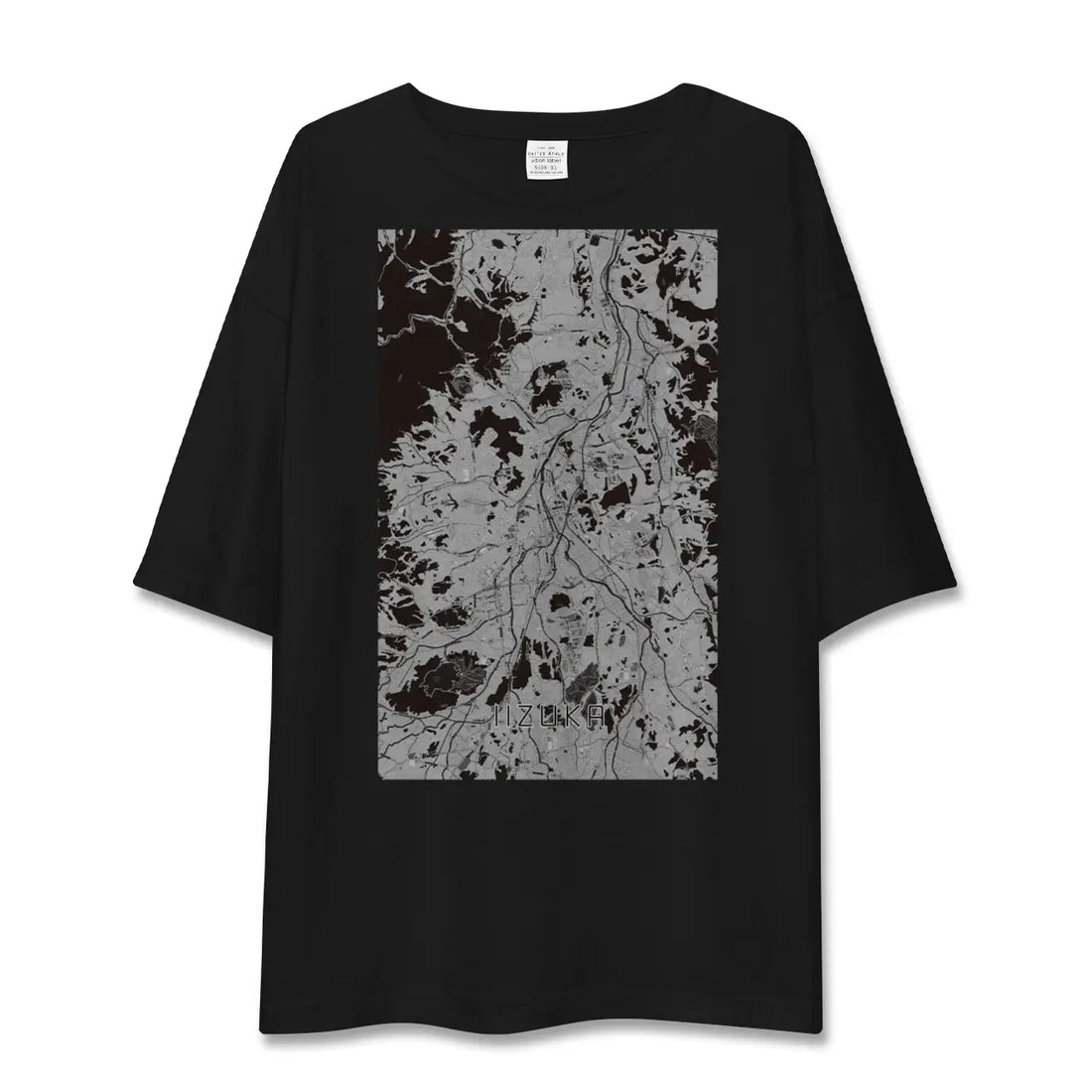 【飯塚（福岡県）】地図柄ビッグシルエットTシャツ