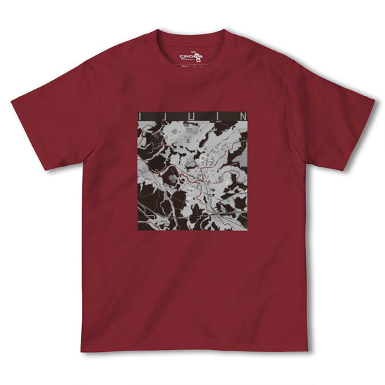 【伊集院（鹿児島県）】地図柄ヘビーウェイトTシャツ
