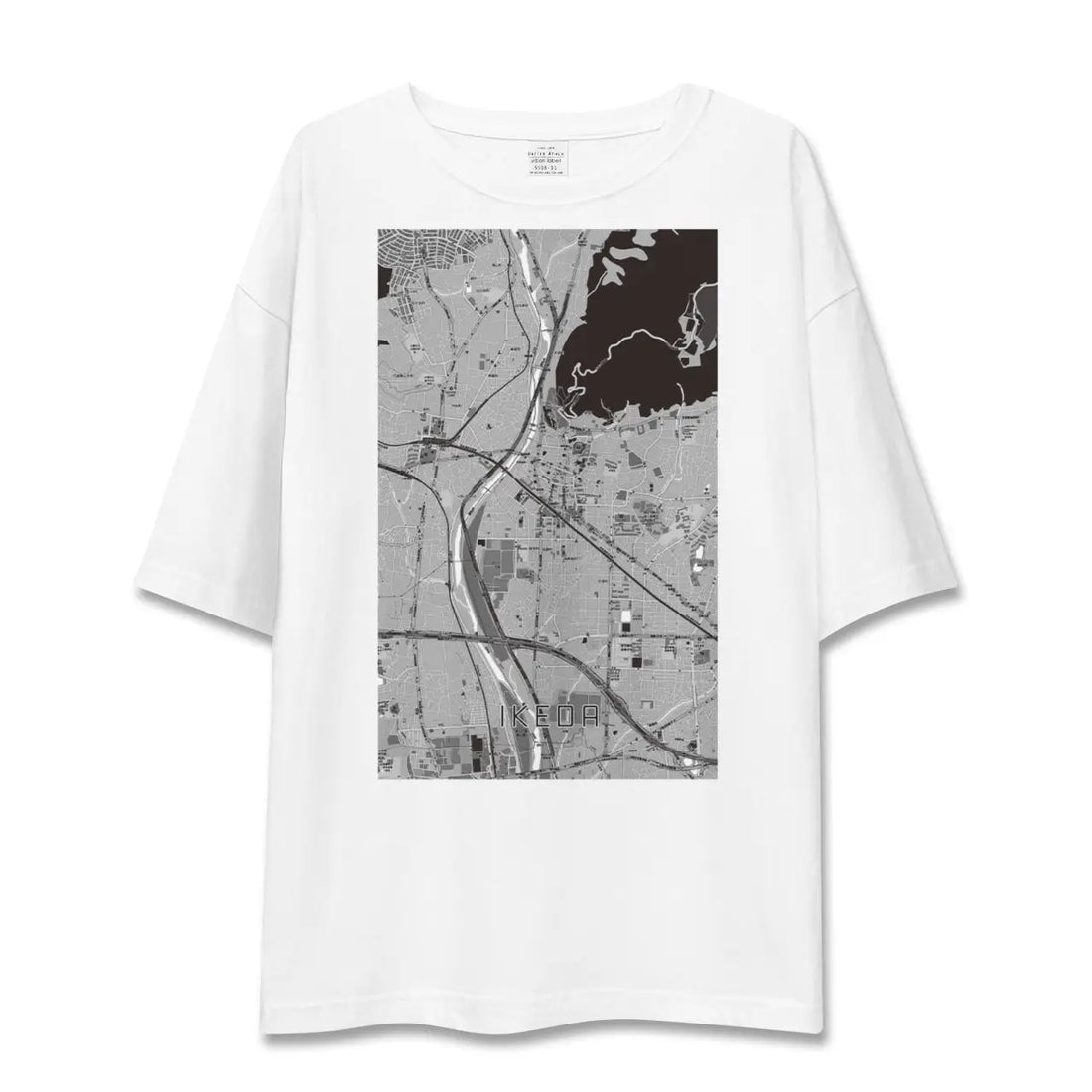 【池田(大阪府)】地図柄ビッグシルエットTシャツ