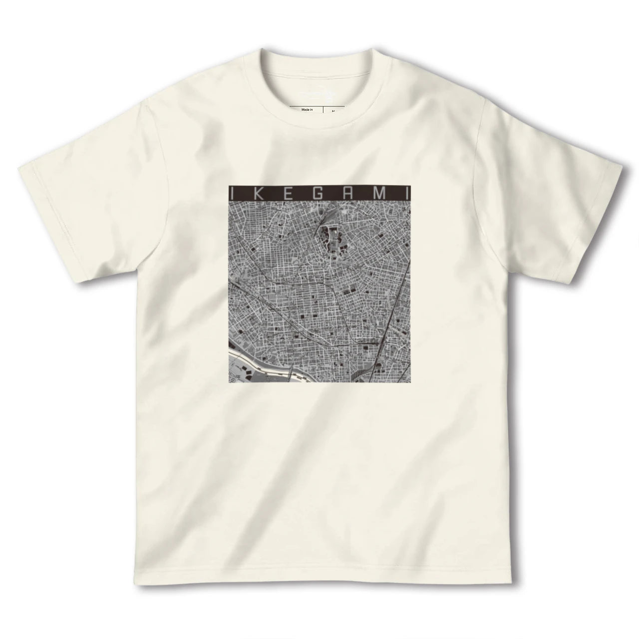 【池上（東京都）】地図柄ヘビーウェイトTシャツ