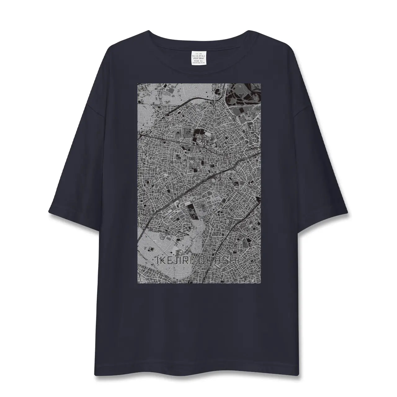 【池尻大橋（東京都）】地図柄ビッグシルエットTシャツ