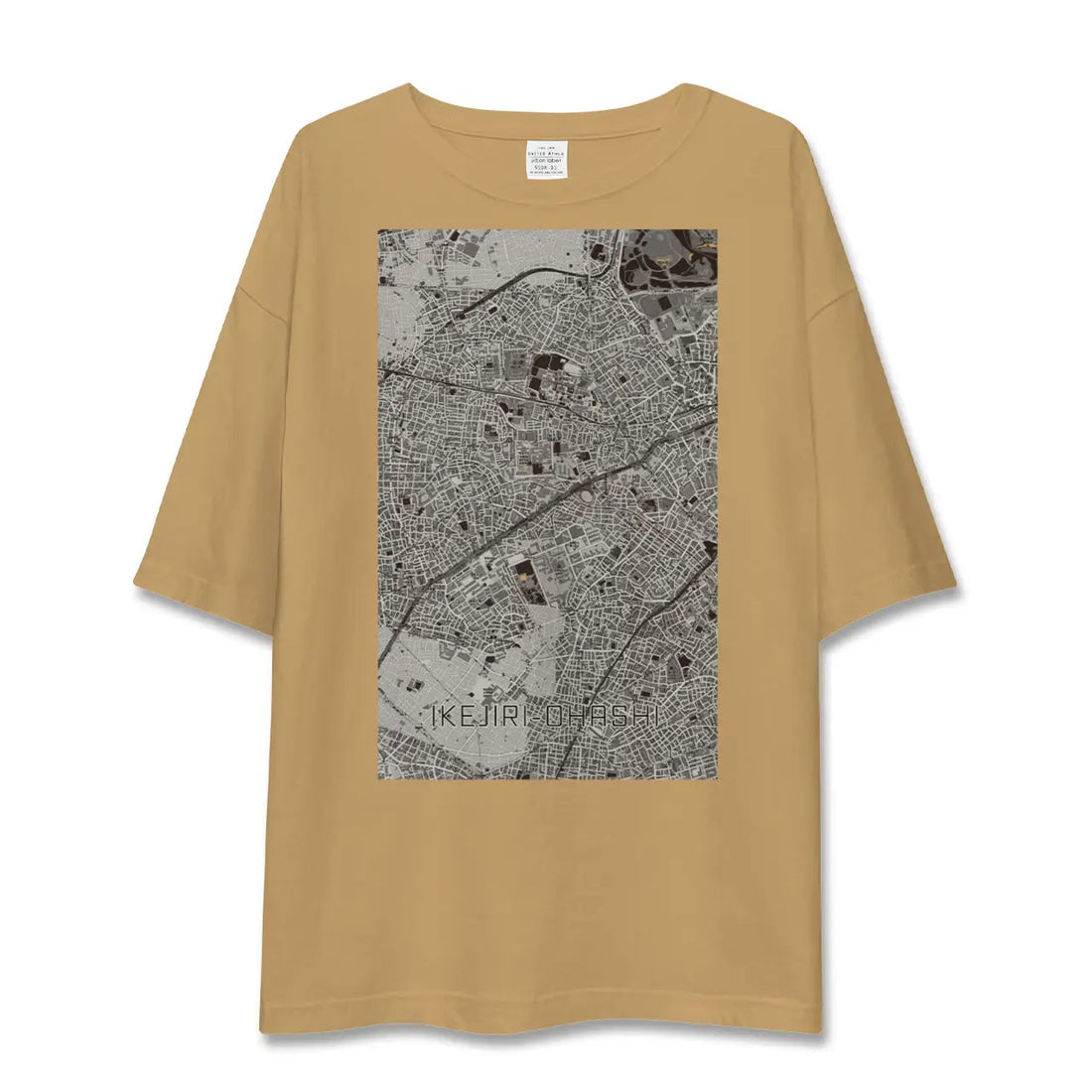 【池尻大橋(東京都)】地図柄ビッグシルエットTシャツ