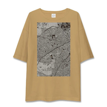 【池尻大橋（東京都）】地図柄ビッグシルエットTシャツ