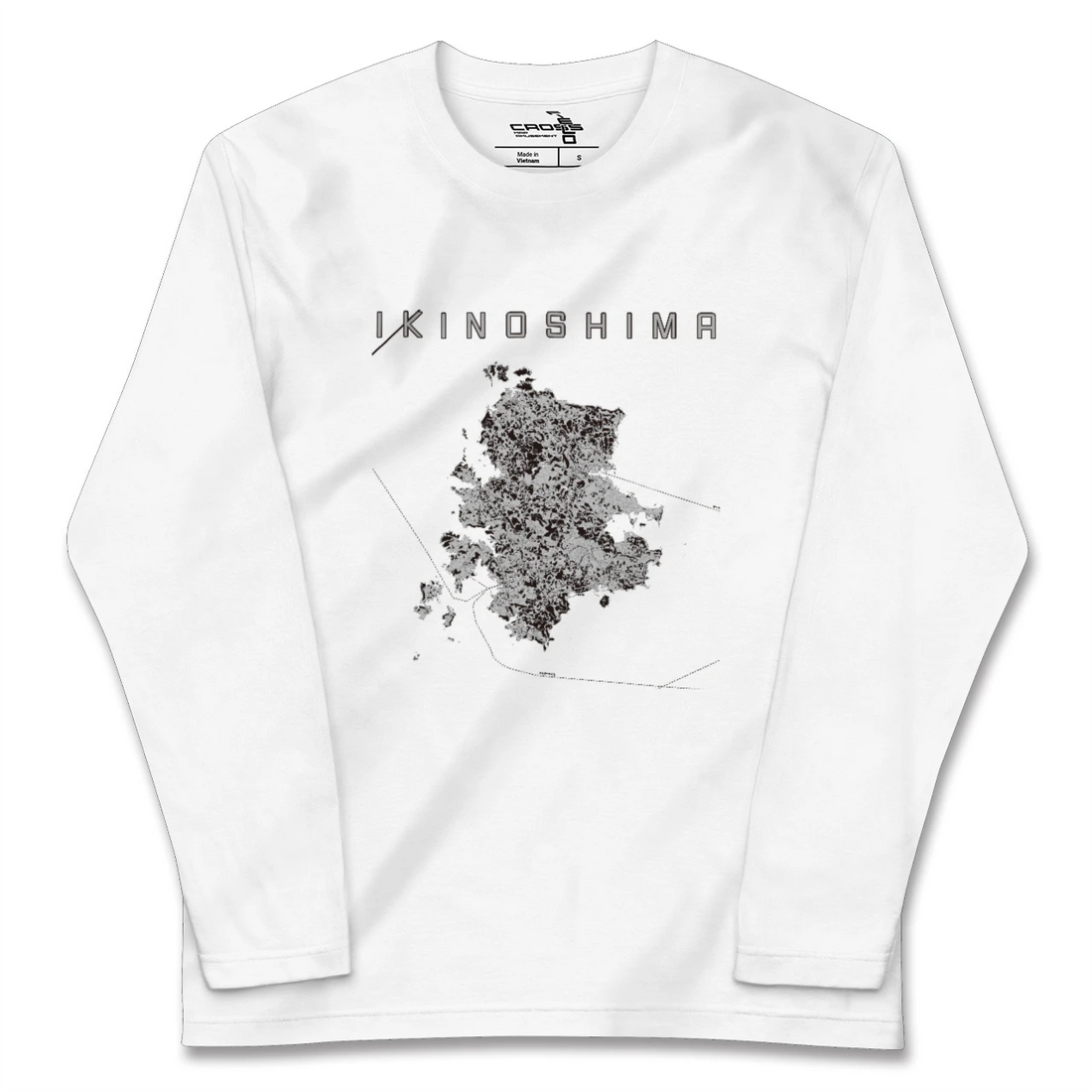 【壱岐島(長崎県)】地図柄ロングスリーブTシャツ