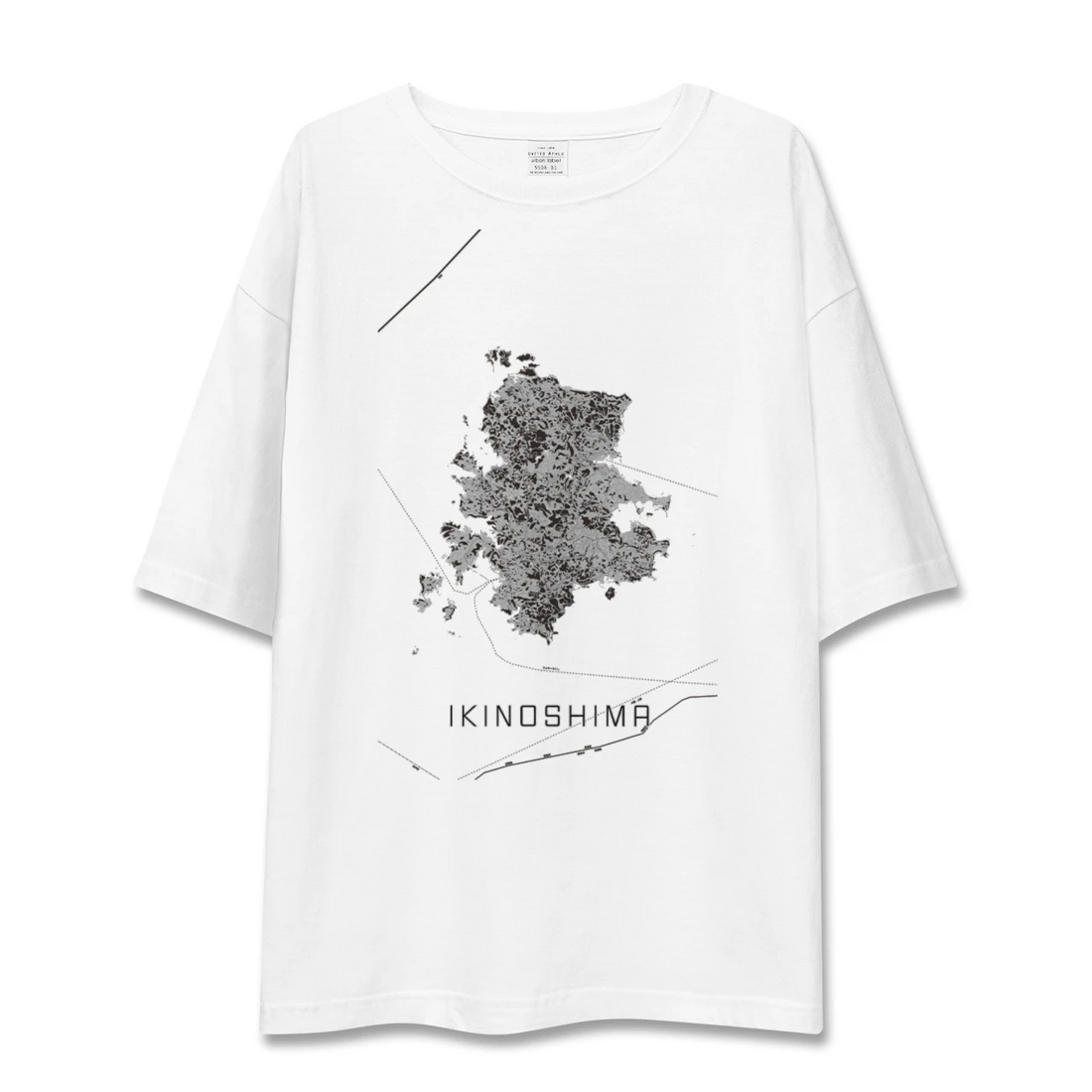 【壱岐島（長崎県）】地図柄ビッグシルエットTシャツ