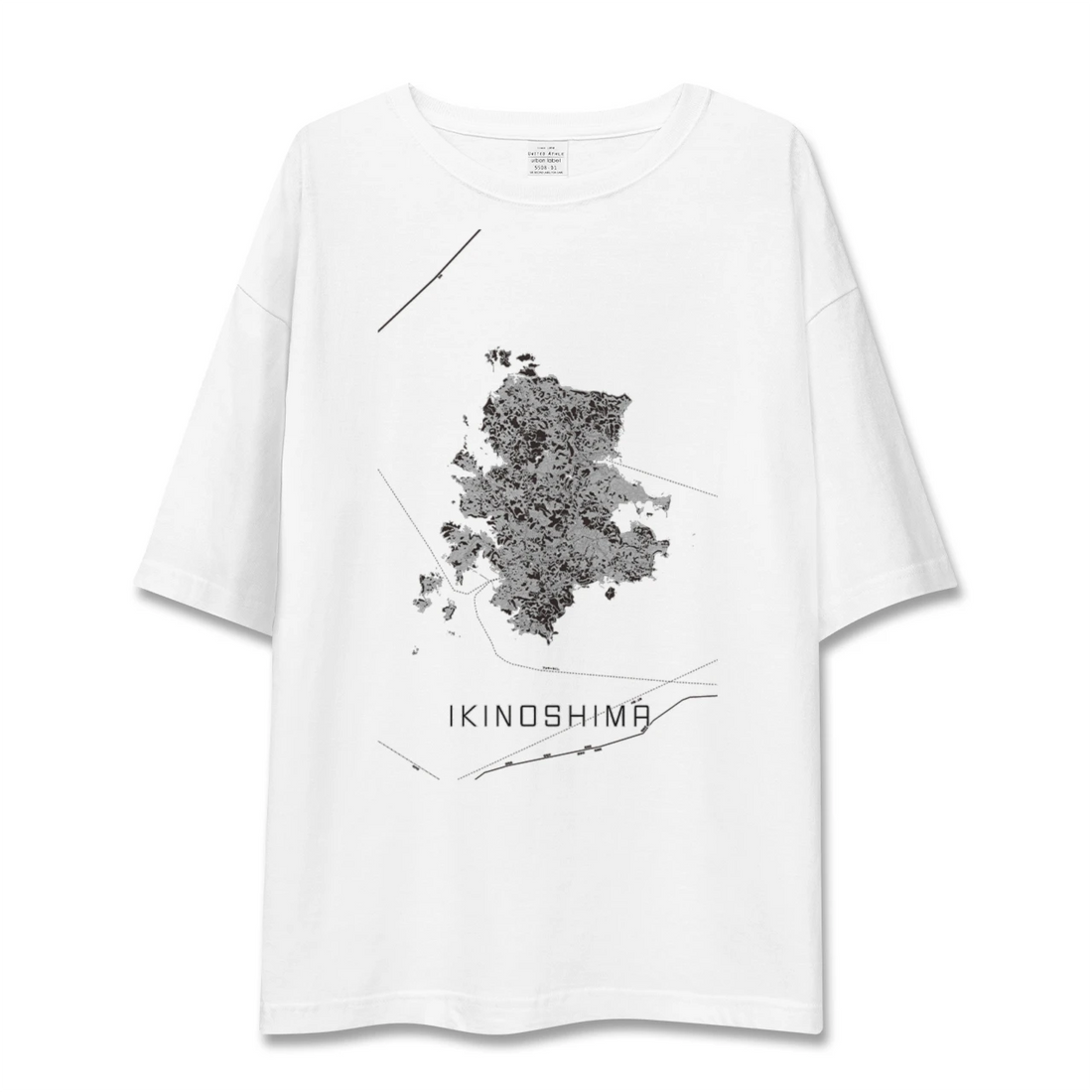 【壱岐島(長崎県)】地図柄ビッグシルエットTシャツ