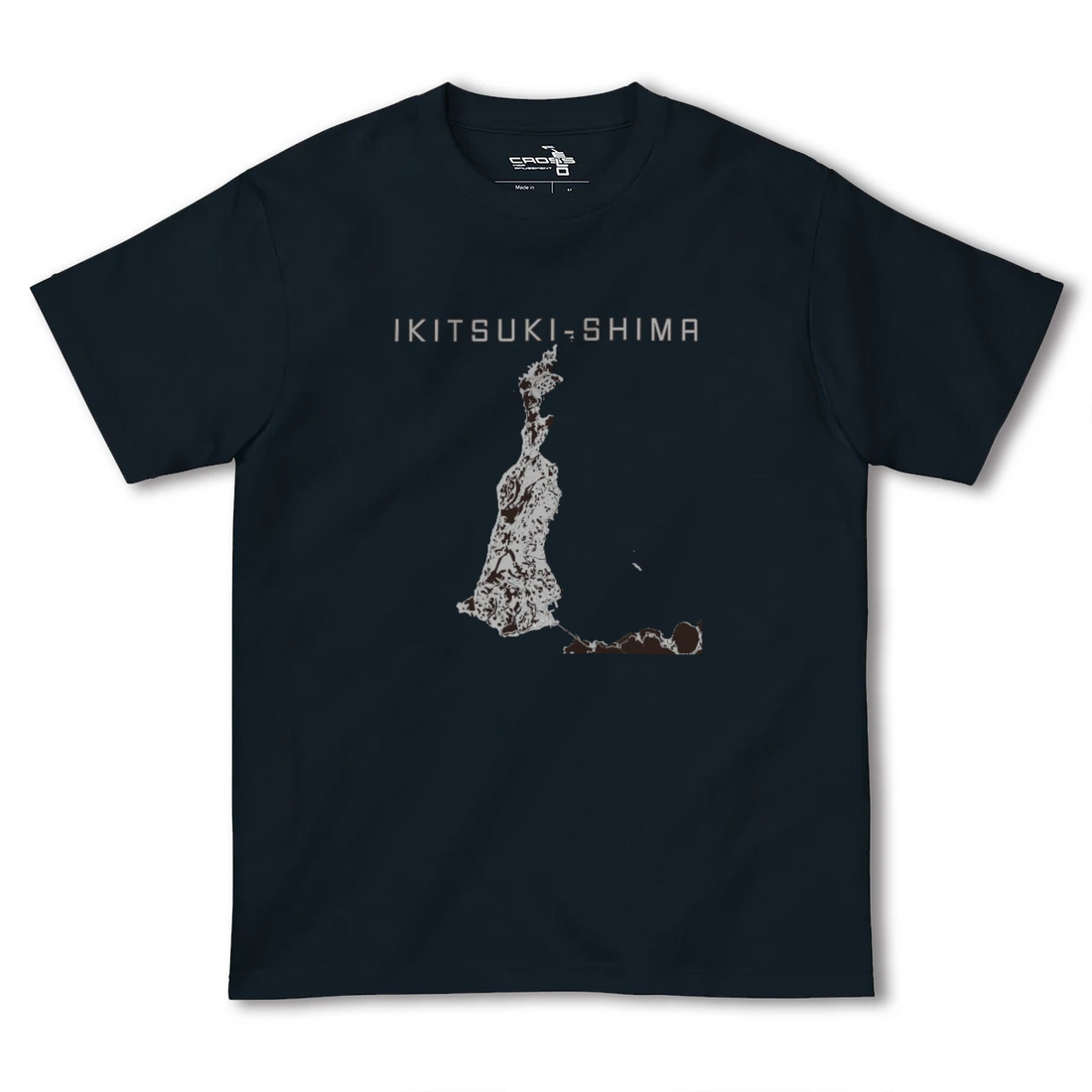 【生月島（長崎県）】地図柄ヘビーウェイトTシャツ