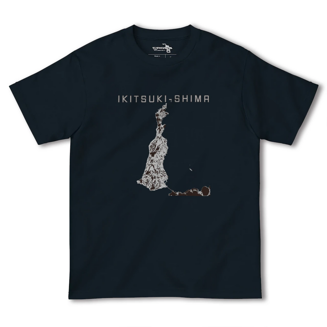 【生月島(長崎県)】地図柄ヘビーウェイトTシャツ