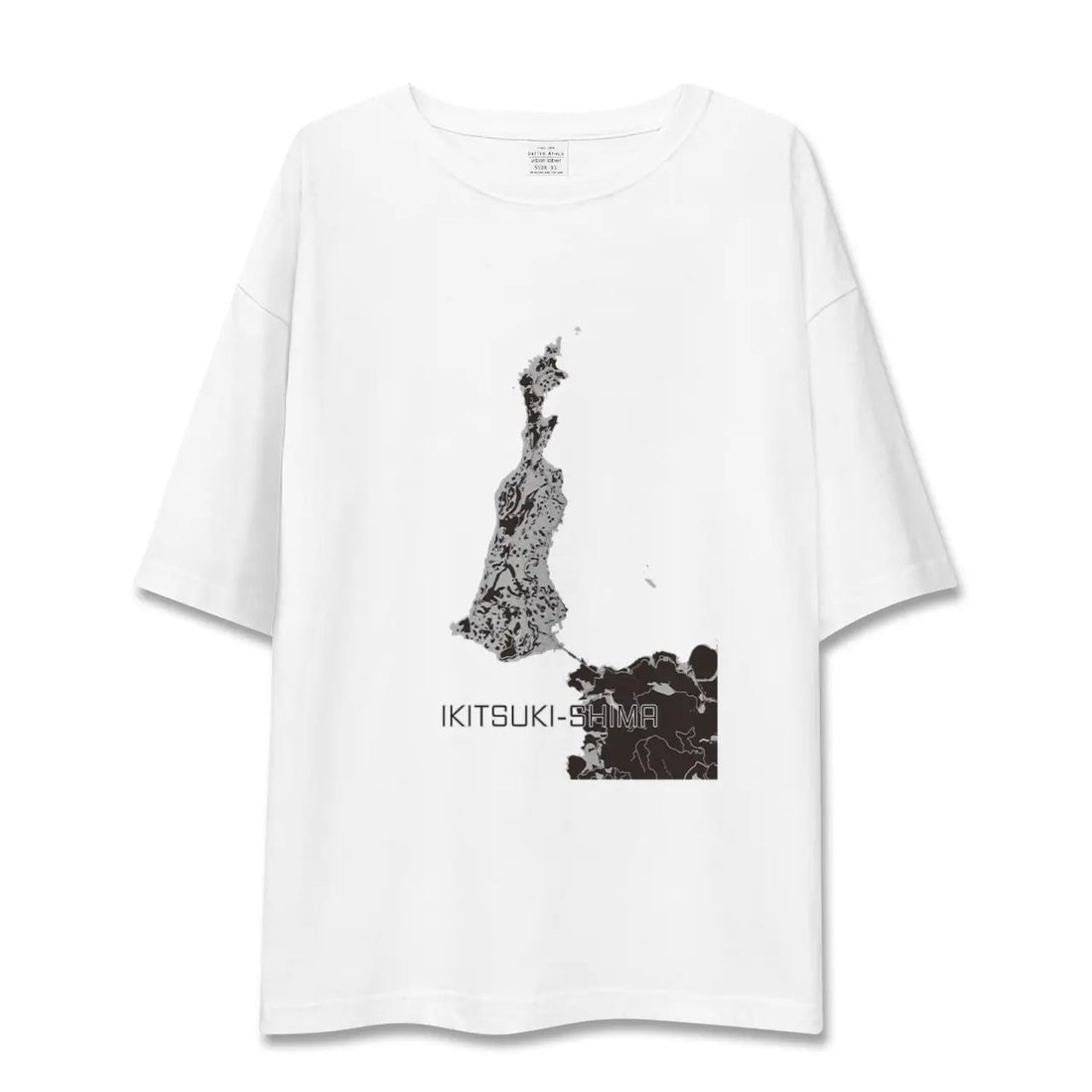 【生月島(長崎県)】地図柄ビッグシルエットTシャツ