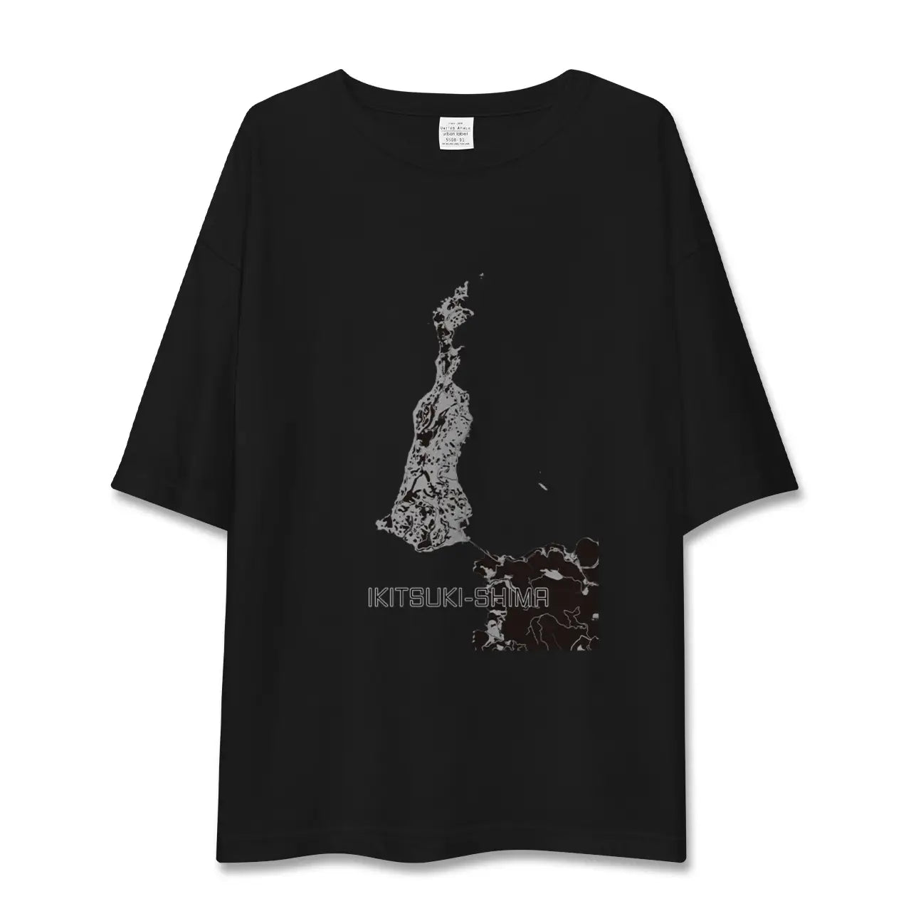 【生月島（長崎県）】地図柄ビッグシルエットTシャツ
