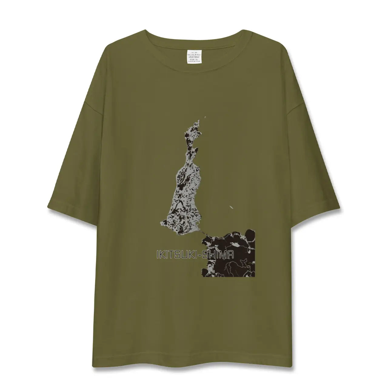 【生月島（長崎県）】地図柄ビッグシルエットTシャツ