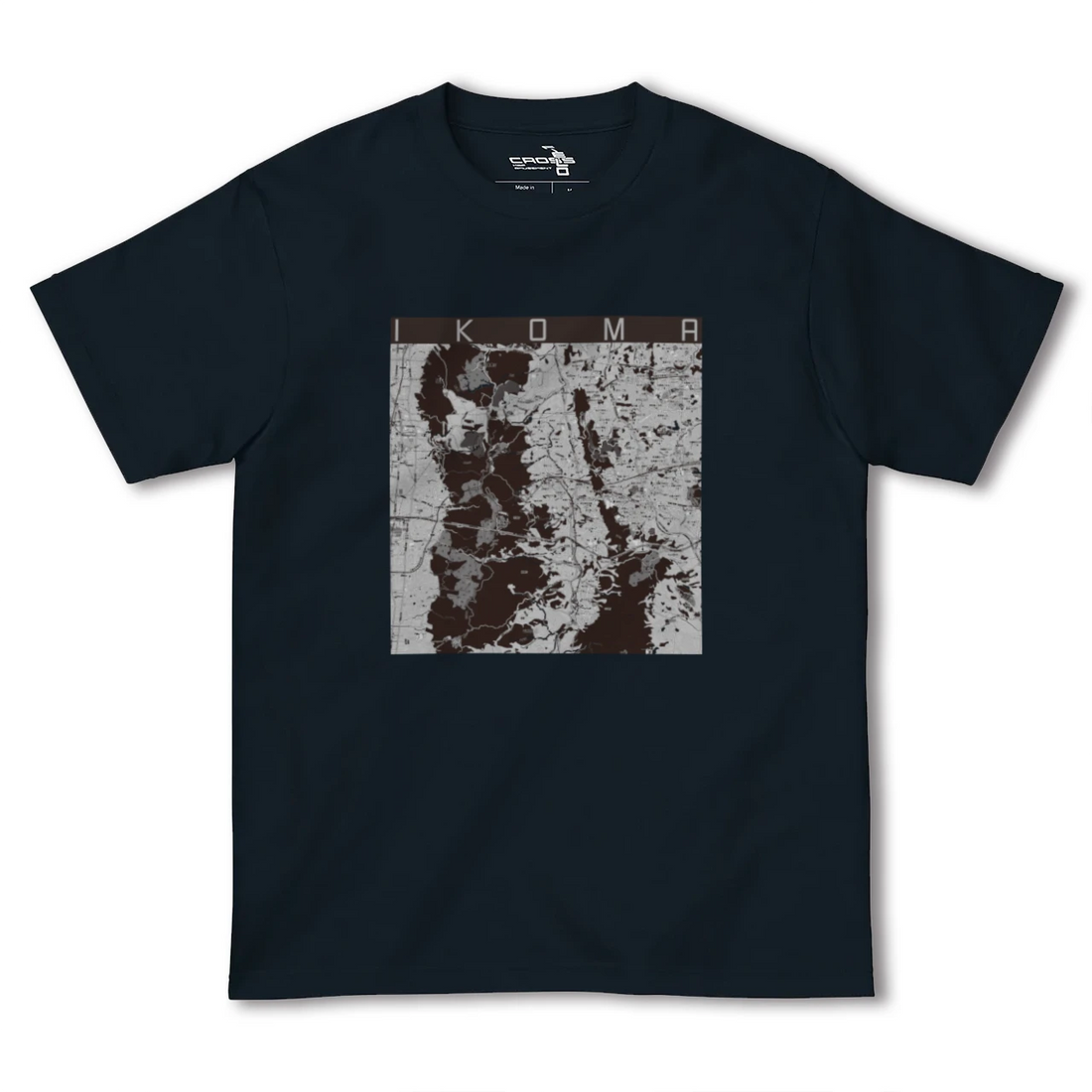 【生駒(奈良県)】地図柄ヘビーウェイトTシャツ