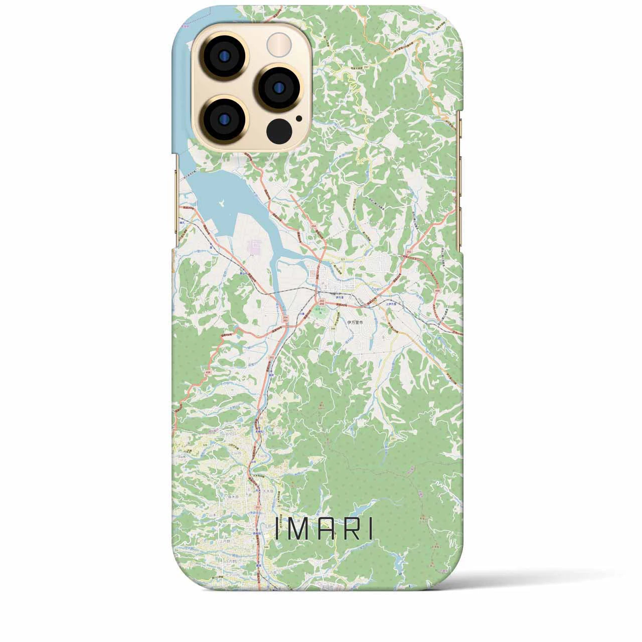 【伊万里】地図柄iPhoneケース（バックカバータイプ・ナチュラル）iPhone 12 Pro Max 用