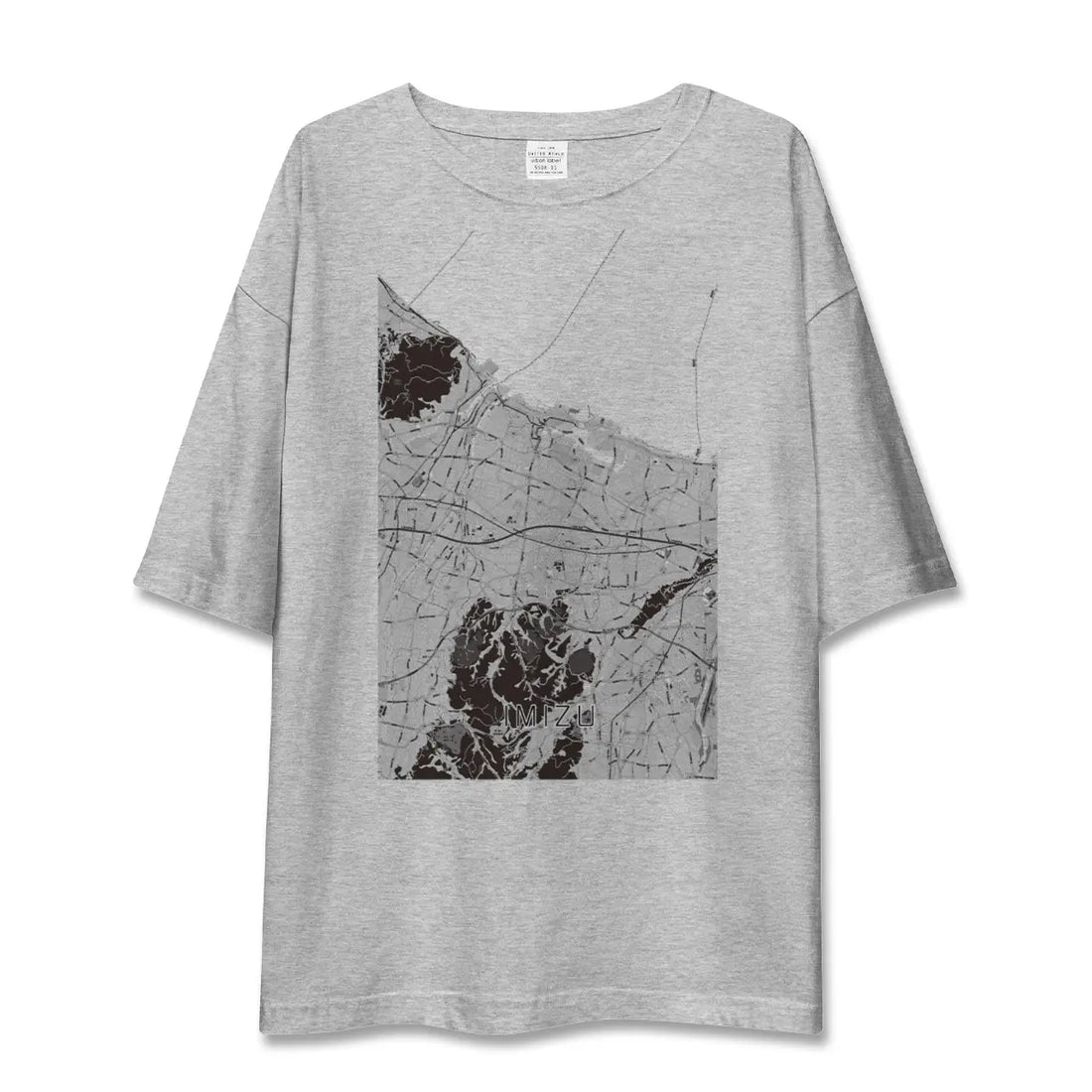 【射水(富山県)】地図柄ビッグシルエットTシャツ