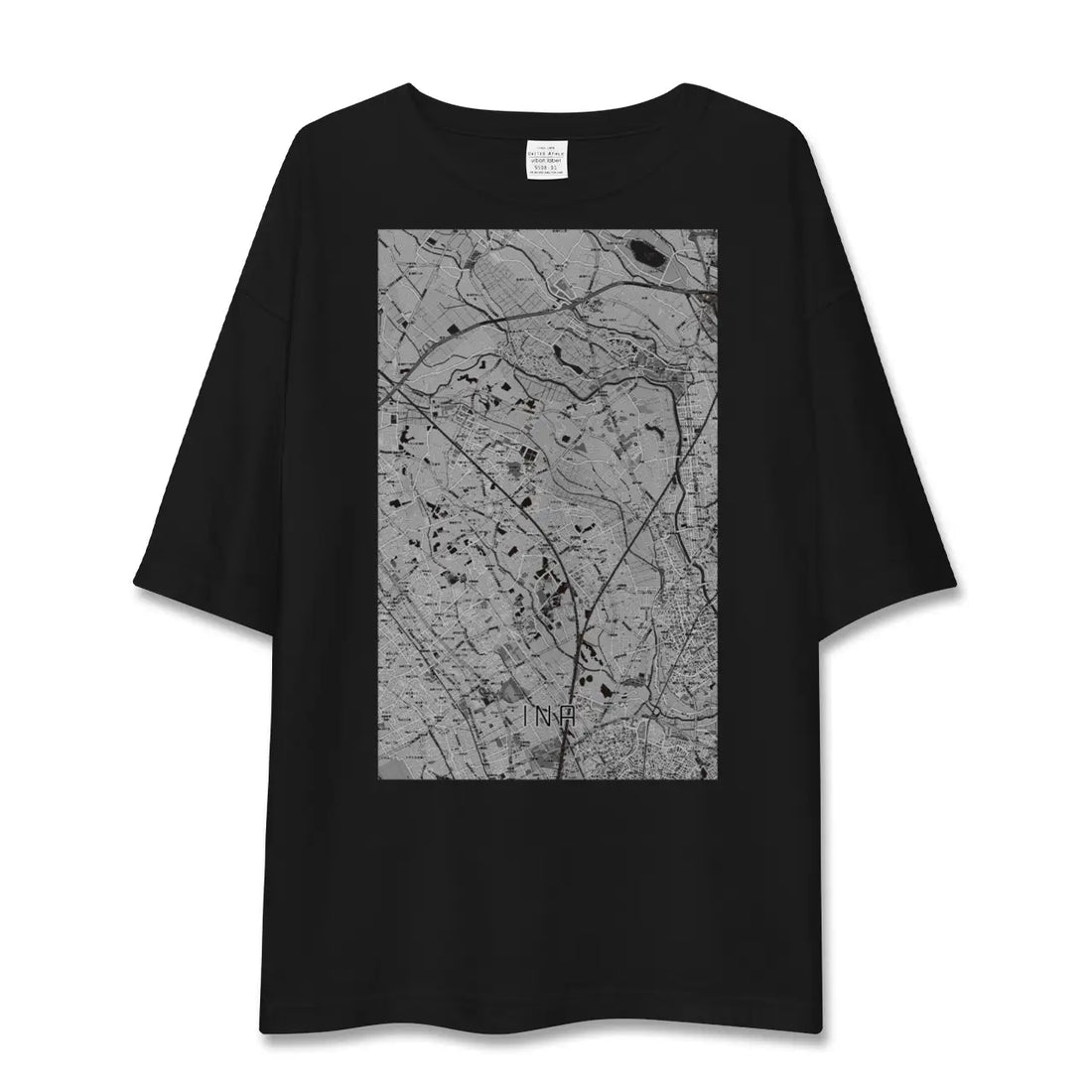 【伊奈(埼玉県)】地図柄ビッグシルエットTシャツ