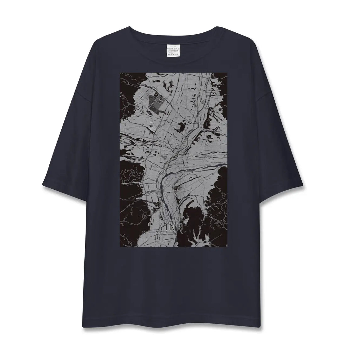 【伊那（長野県）】地図柄ビッグシルエットTシャツ