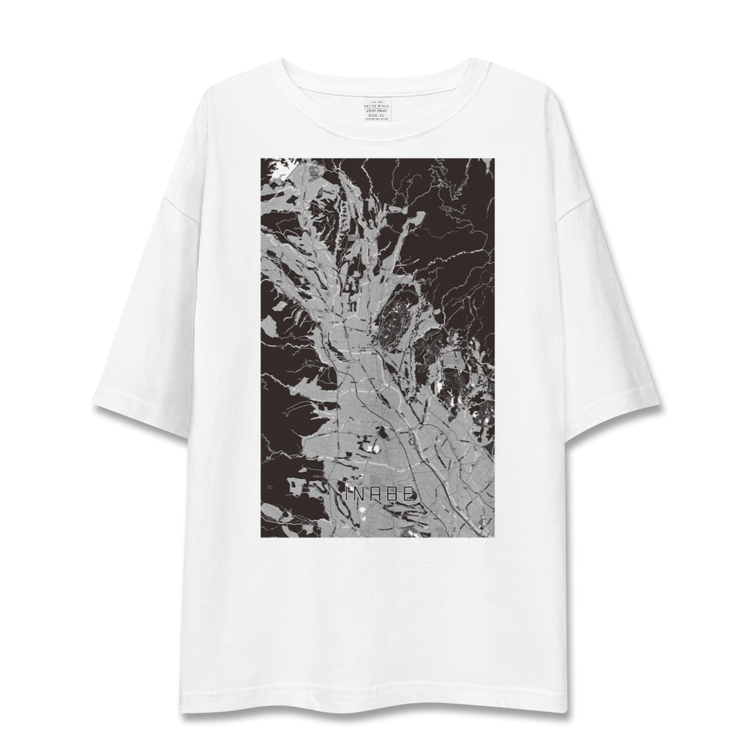 【いなべ(三重県)】地図柄ビッグシルエットTシャツ