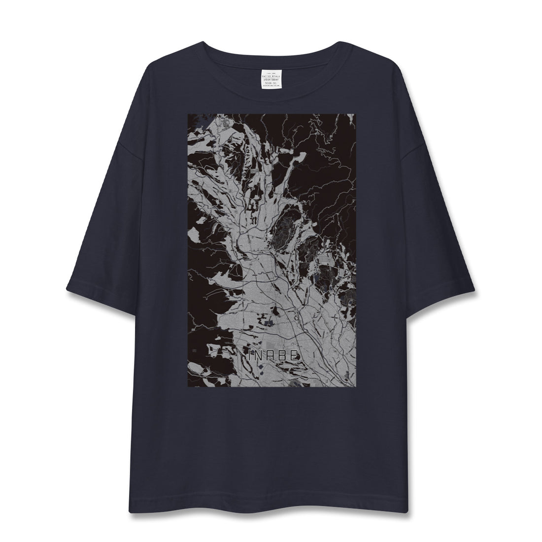 【いなべ（三重県）】地図柄ビッグシルエットTシャツ