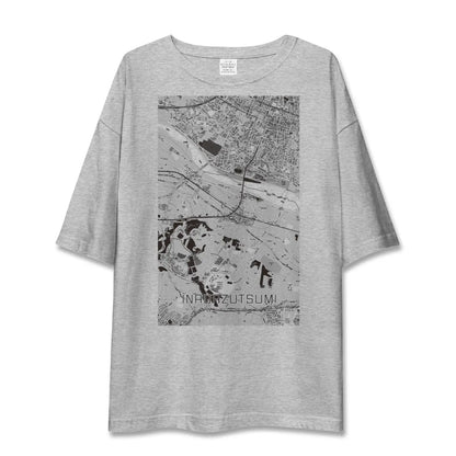 【稲田堤（神奈川県）】地図柄ビッグシルエットTシャツ