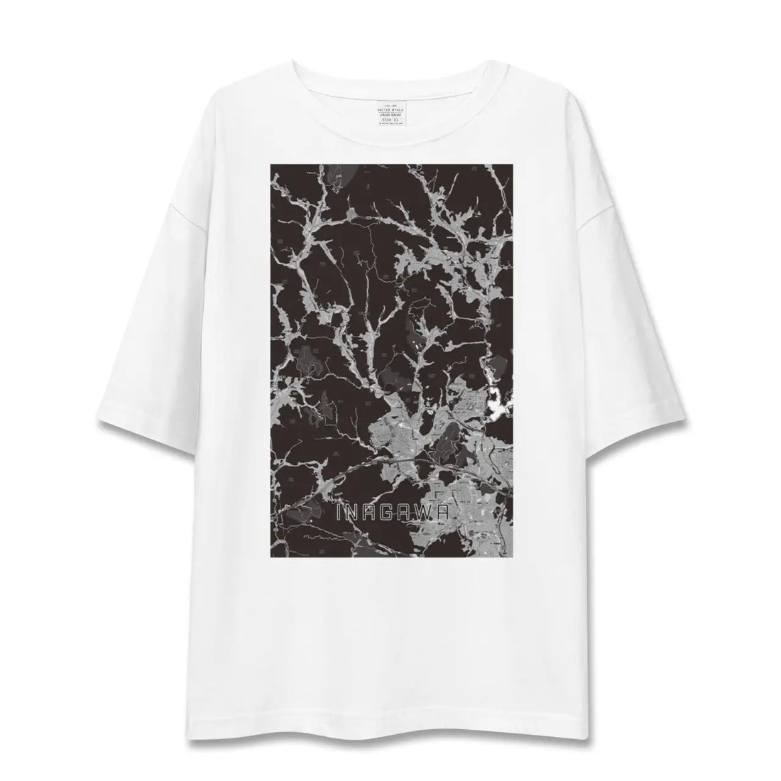【猪名川(兵庫県)】地図柄ビッグシルエットTシャツ