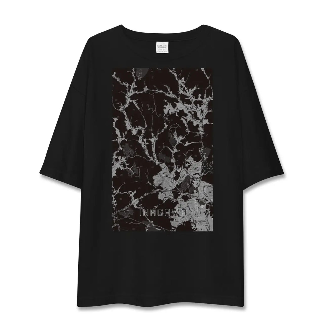 【猪名川(兵庫県)】地図柄ビッグシルエットTシャツ