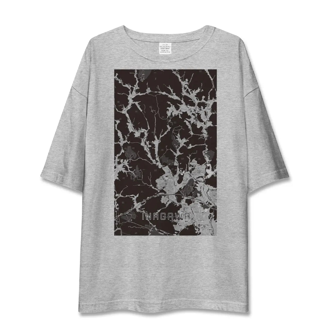 【猪名川（兵庫県）】地図柄ビッグシルエットTシャツ