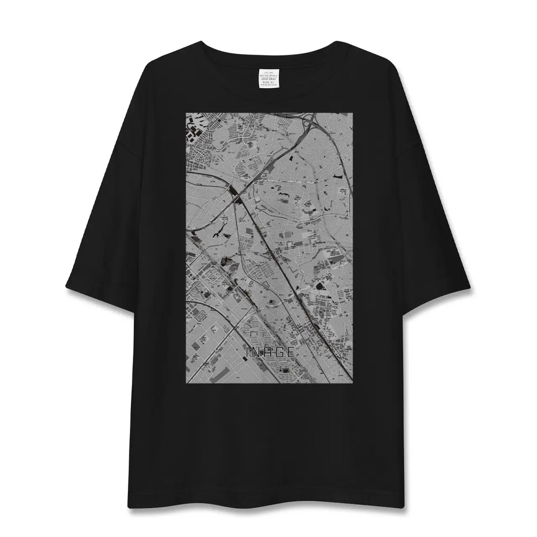 【稲毛(千葉県)】地図柄ビッグシルエットTシャツ