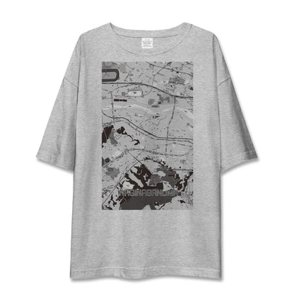 【稲城長沼（東京都）】地図柄ビッグシルエットTシャツ
